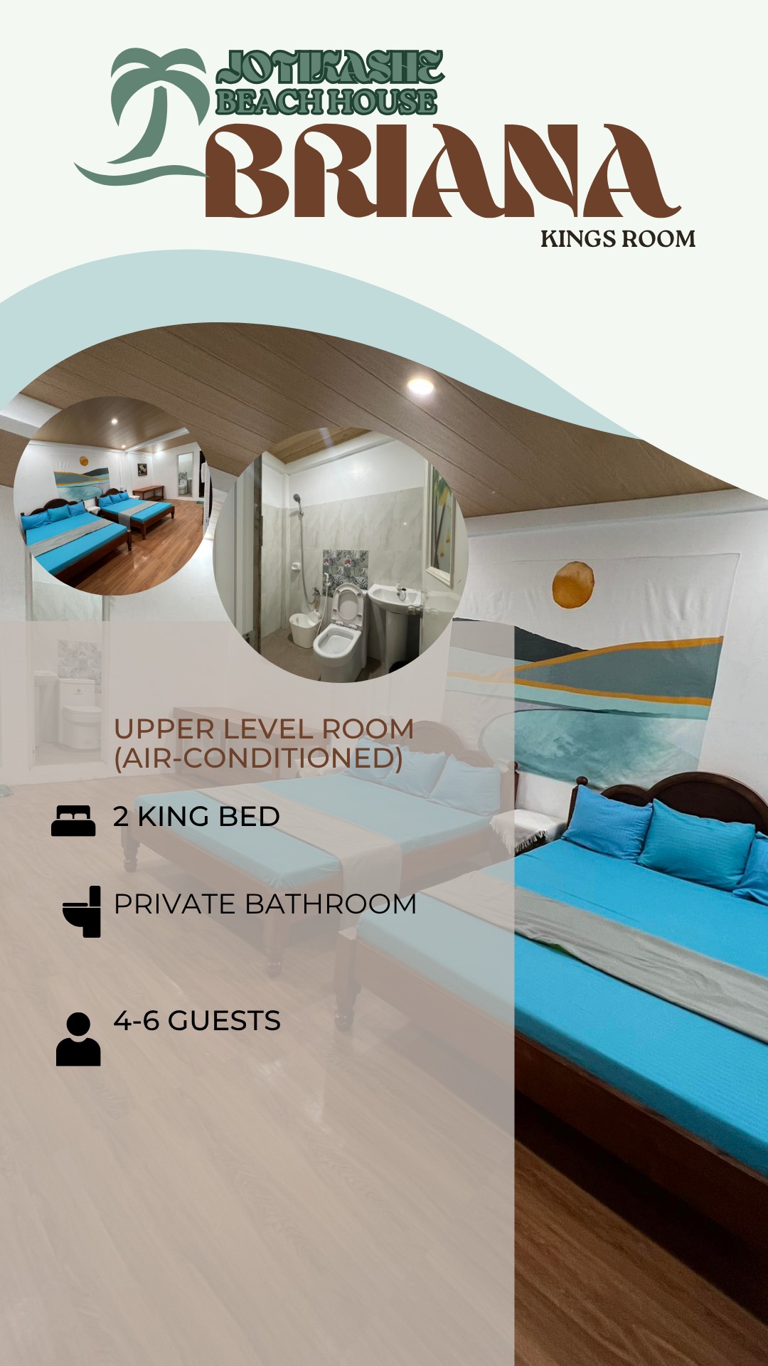 Briana Kings Room at Jotikashe Beach House